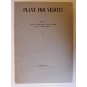 Plant for vildtet (7. opl. 1960)