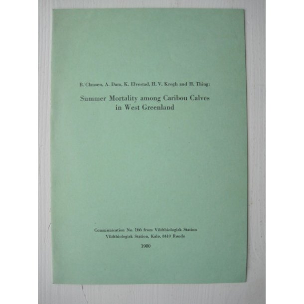 Summer Mortality among Caribou Calves in West Greenland