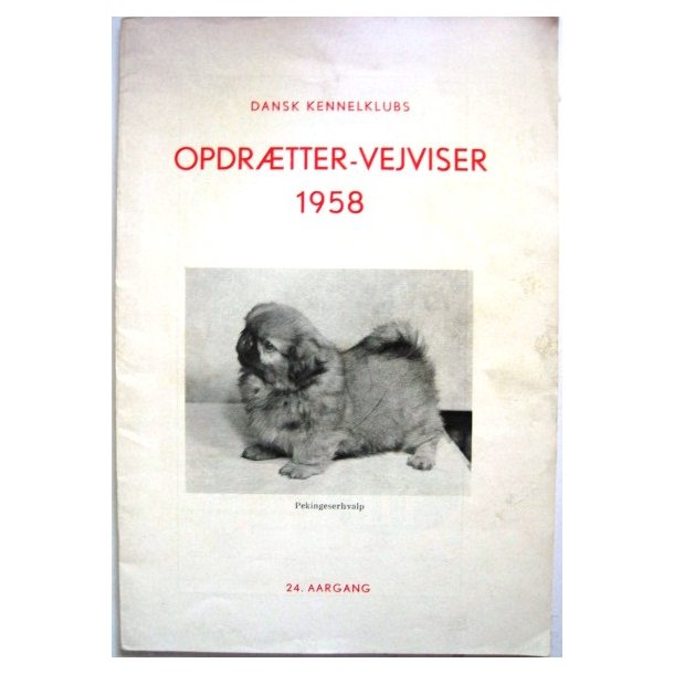 Dank Kennelklubs Opdrtter-Vejviser 1958