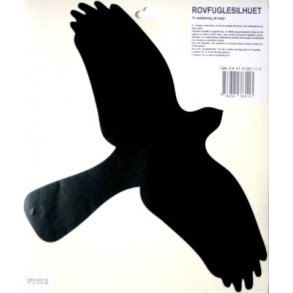 Rovfuglesilhuet til rude (sort)