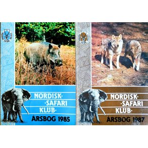 Nordisk Safari Klub - rsbog 1985 og 1987