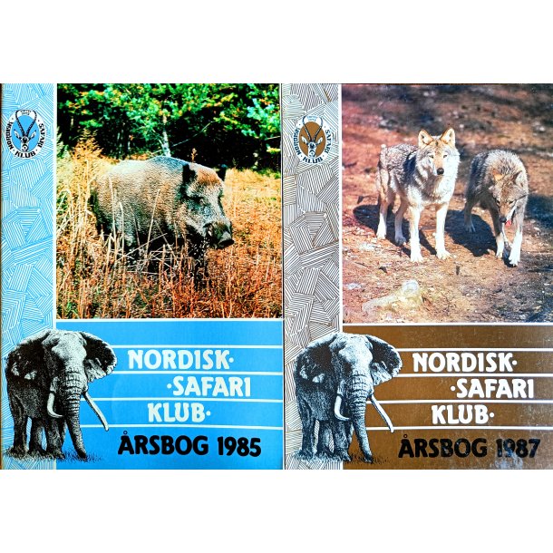 Nordisk Safari Klub - rsbog 1985 og 1987