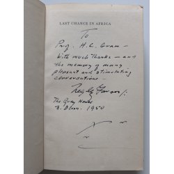 Last Chance in Africa (med dedikation fra forfatteren)